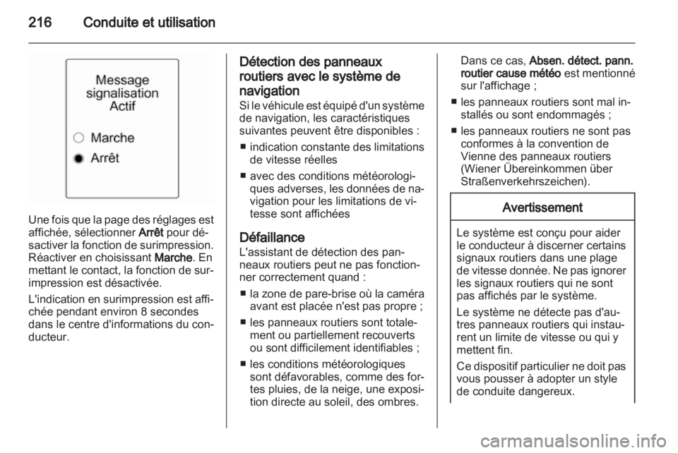 OPEL ASTRA J 2013  Manuel dutilisation (in French) 