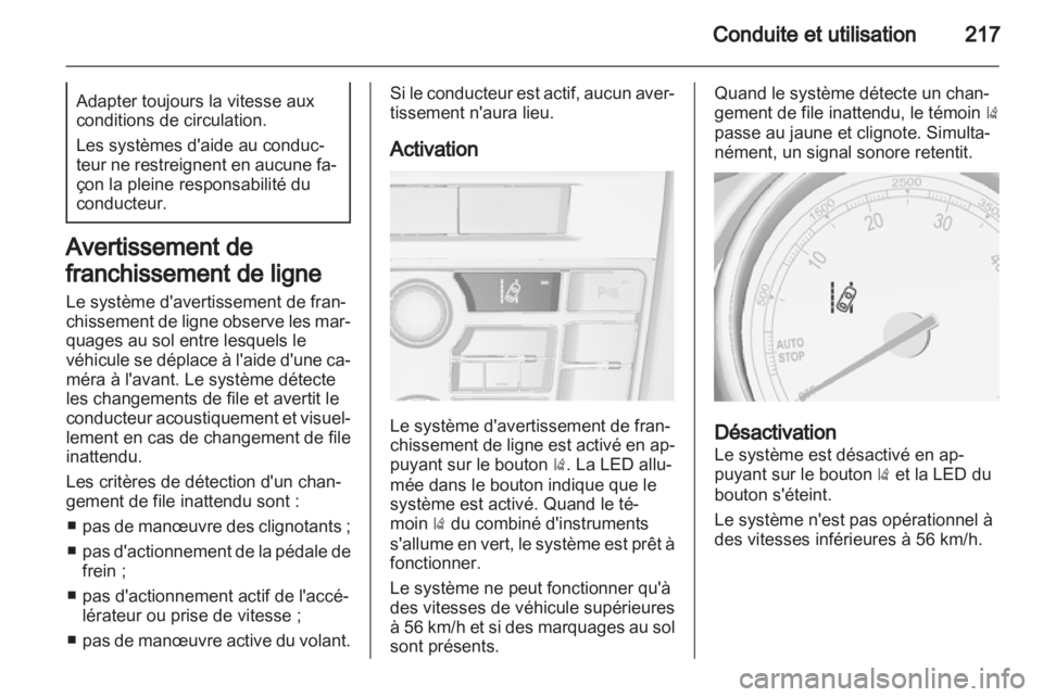 OPEL ASTRA J 2013  Manuel dutilisation (in French) 