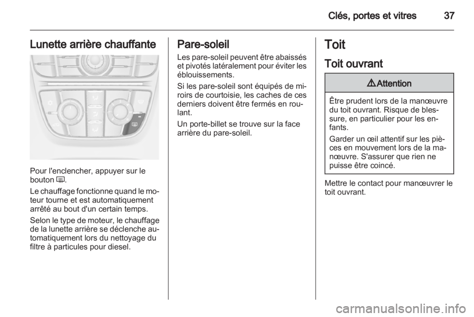OPEL ASTRA J 2013  Manuel dutilisation (in French) 