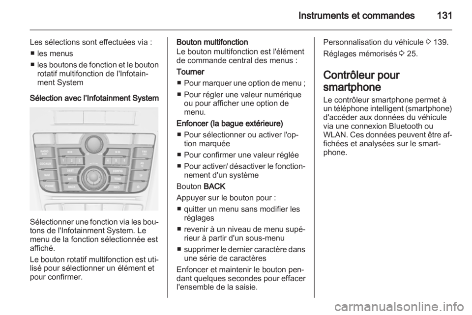 OPEL ASTRA J 2013.5  Manuel dutilisation (in French) 