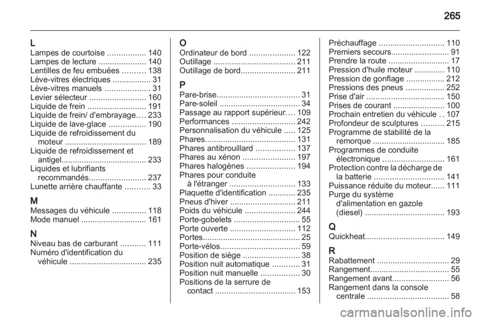 OPEL ASTRA J HB5 & ST 2012 Manuel dutilisation (in French) OPEL ASTRA J HB5 & ST 2012 Manuel dutilisation (in French)