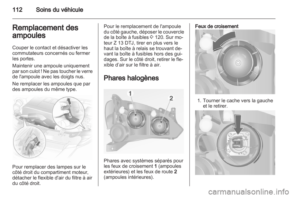 OPEL COMBO 2011.5 Manuel dutilisation (in French) OPEL COMBO 2011.5 Manuel dutilisation (in French)