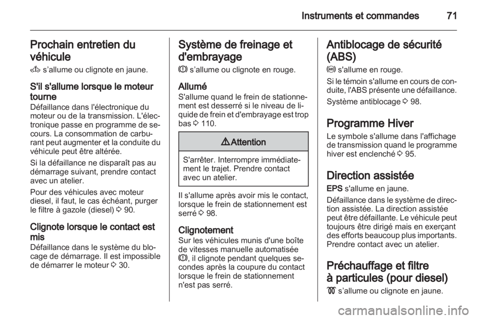 OPEL COMBO 2011.5 Manuel dutilisation (in French) OPEL COMBO 2011.5 Manuel dutilisation (in French)