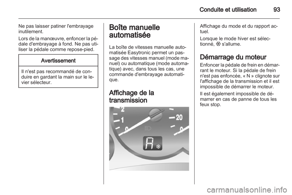 OPEL COMBO 2011.5 Manuel dutilisation (in French) OPEL COMBO 2011.5 Manuel dutilisation (in French)