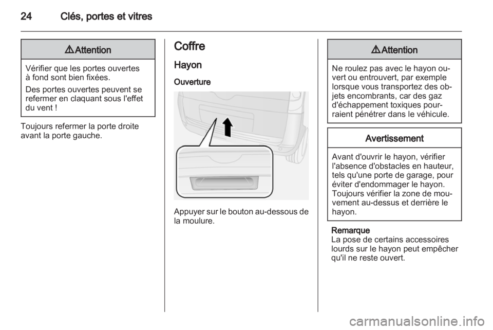 OPEL COMBO D 2012  Manuel dutilisation (in French) 