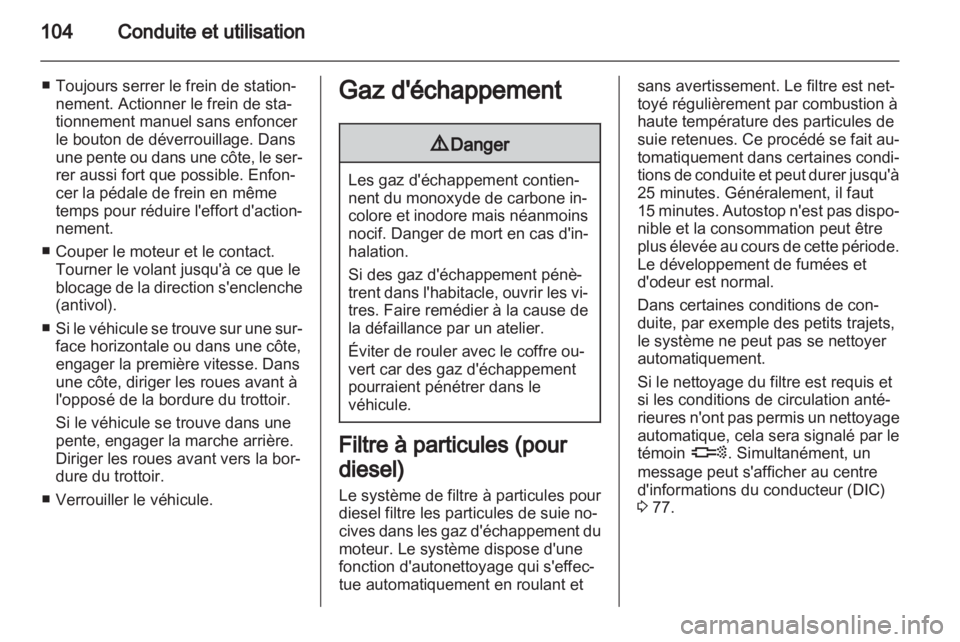 OPEL COMBO D 2013 Manuel dutilisation (in French) OPEL COMBO D 2013 Manuel dutilisation (in French)