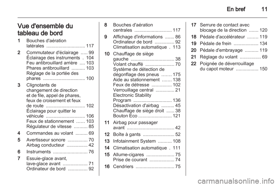 OPEL CORSA 2011  Manuel dutilisation (in French) 