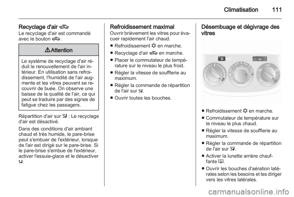 OPEL CORSA 2011.5  Manuel dutilisation (in French) 