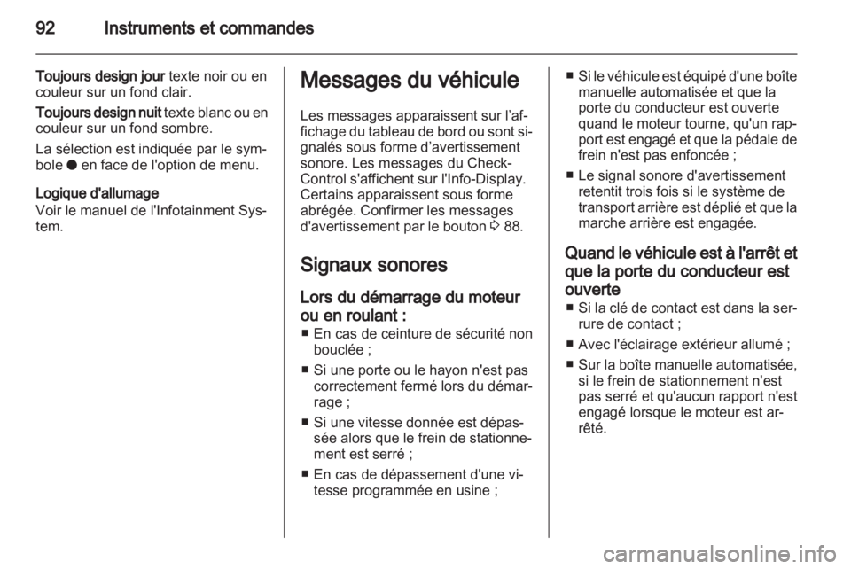 OPEL CORSA 2011.5  Manuel dutilisation (in French) 