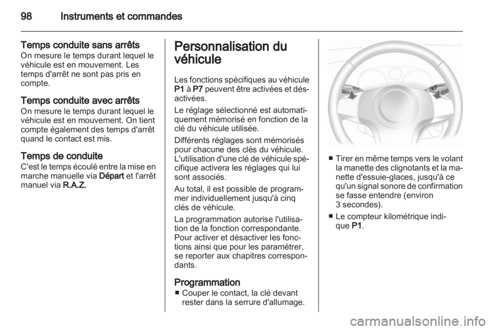 OPEL CORSA 2011.5  Manuel dutilisation (in French) 