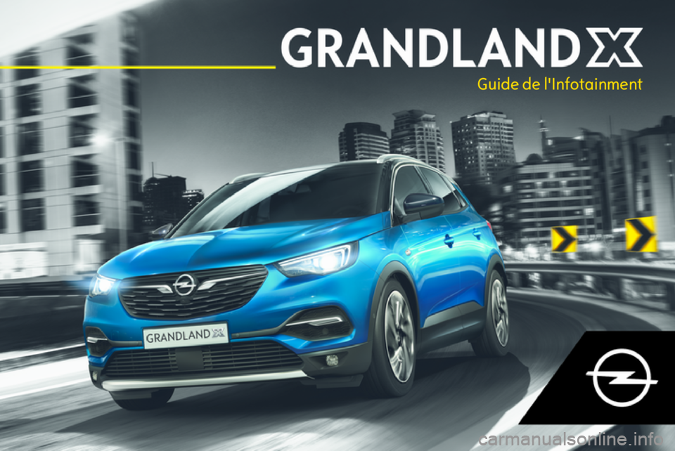OPEL GRANDLAND X 2018  Manuel multimédia (in French) Guide de l'Infotainment 