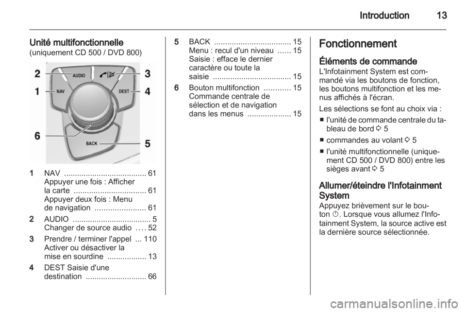 OPEL INSIGNIA 2011  Manuel multimédia (in French) 