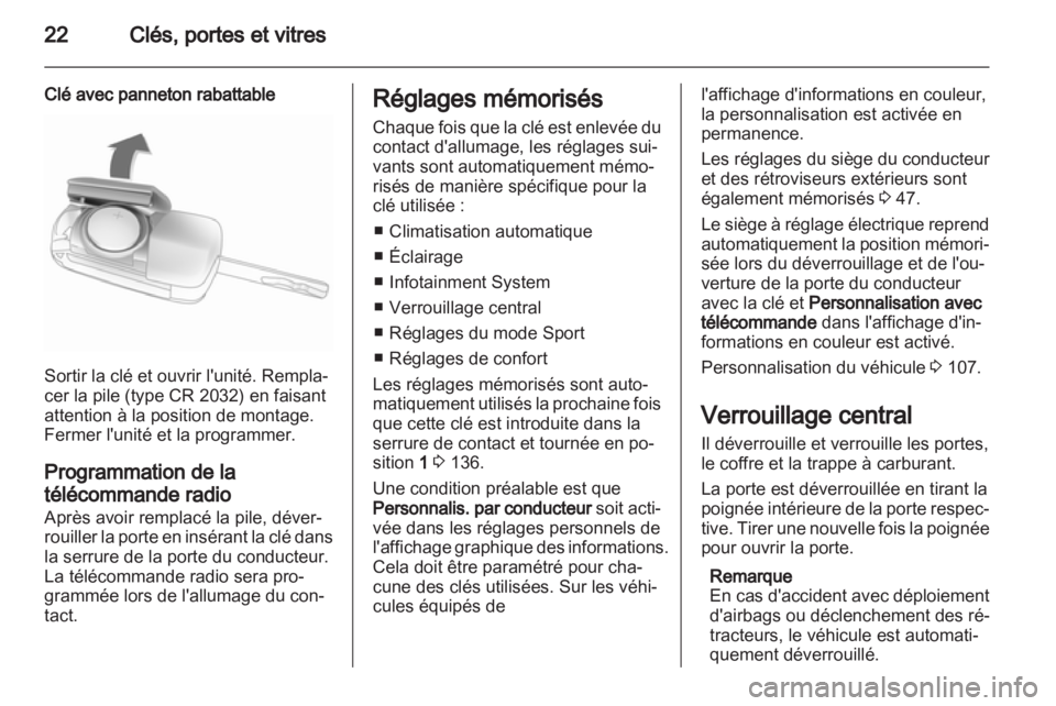 OPEL INSIGNIA 2012  Manuel dutilisation (in French) 