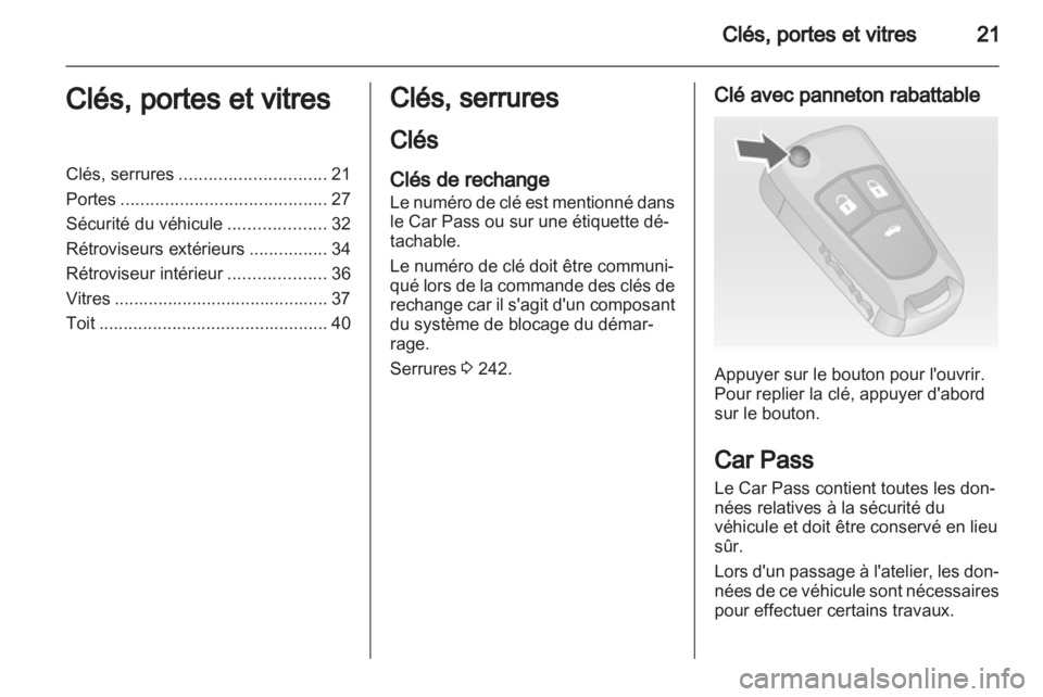 OPEL INSIGNIA 2012.5  Manuel dutilisation (in French) 