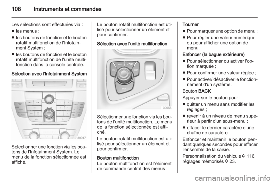 OPEL INSIGNIA 2013 Manuel dutilisation (in French) OPEL INSIGNIA 2013 Manuel dutilisation (in French)