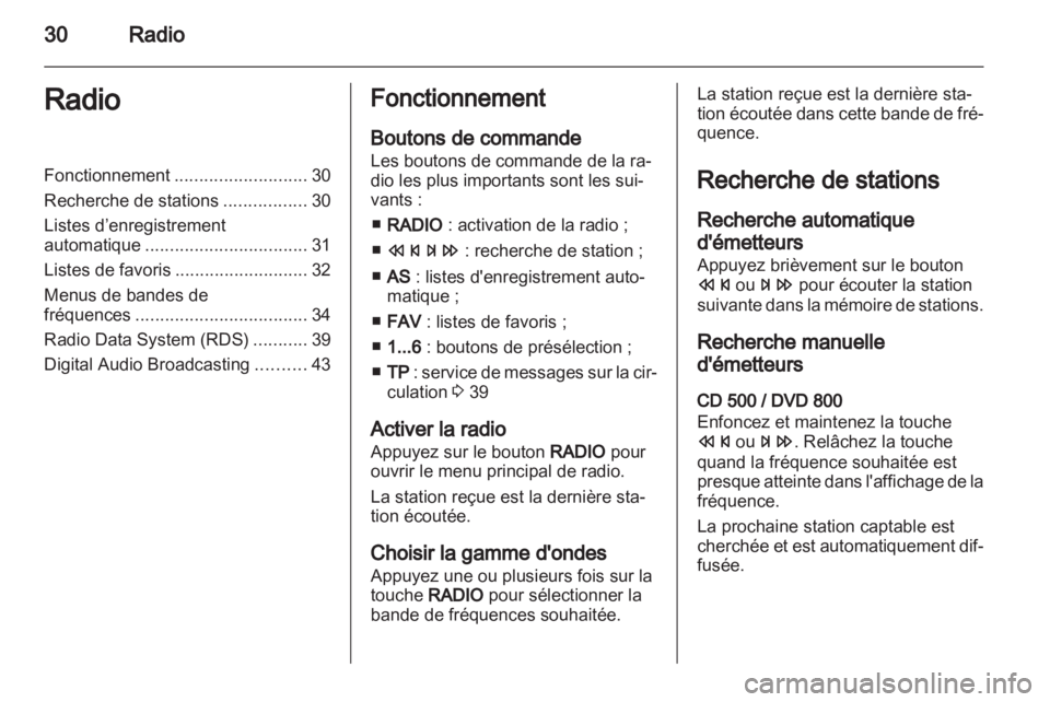 OPEL MERIVA 2011  Manuel multimédia (in French) 