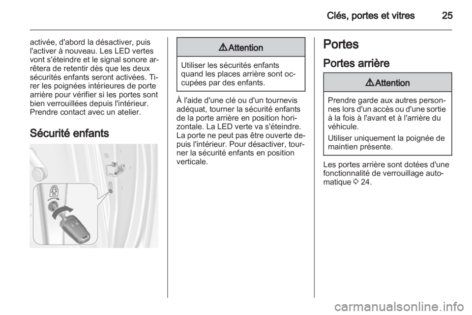 OPEL MERIVA 2011  Manuel dutilisation (in French) 