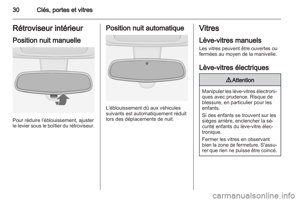 OPEL MERIVA 2011  Manuel dutilisation (in French) 