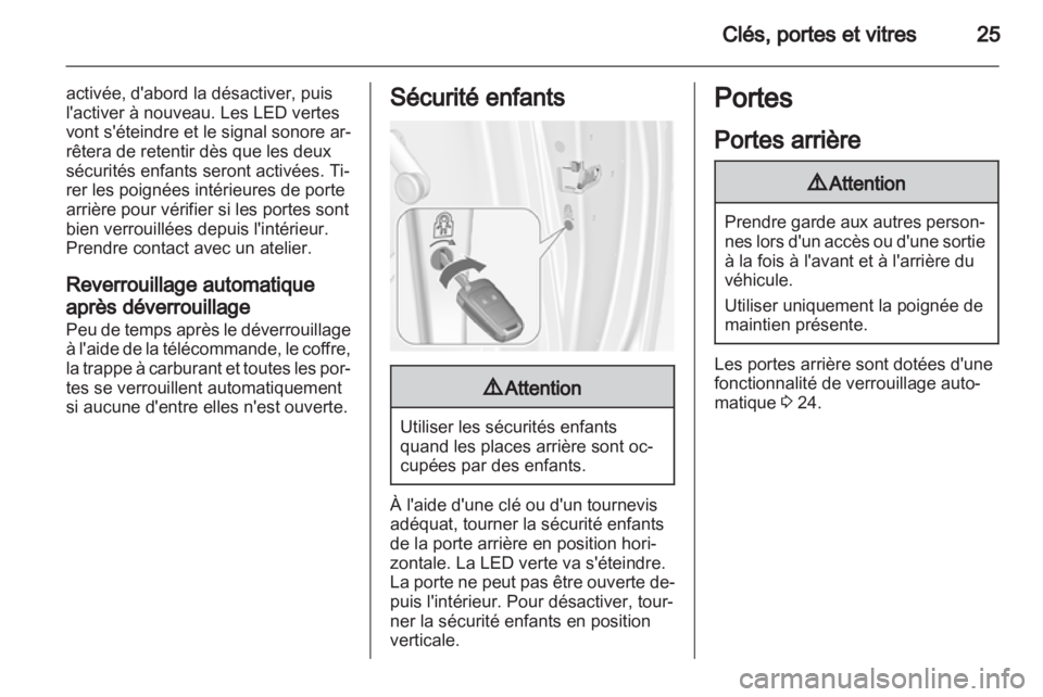 OPEL MERIVA 2011.5  Manuel dutilisation (in French) 