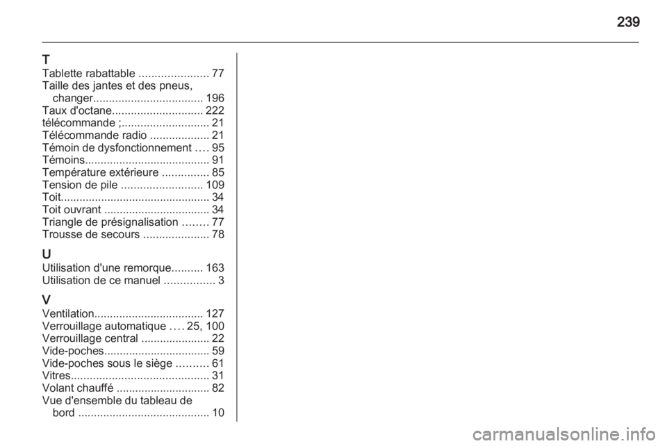 OPEL MERIVA 2012.5  Manuel dutilisation (in French) 