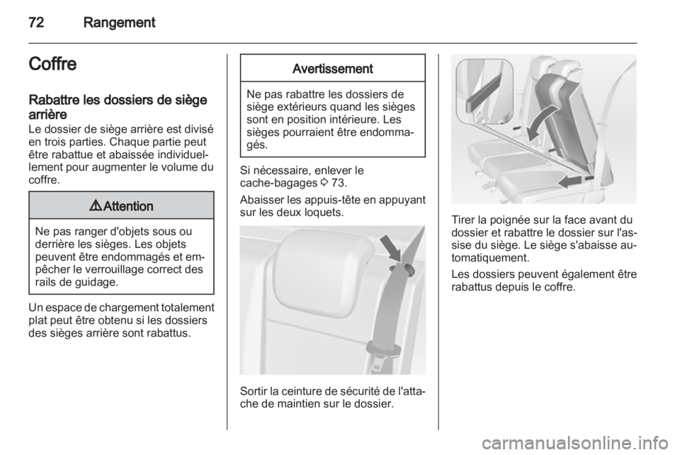 OPEL MERIVA 2012.5  Manuel dutilisation (in French) 