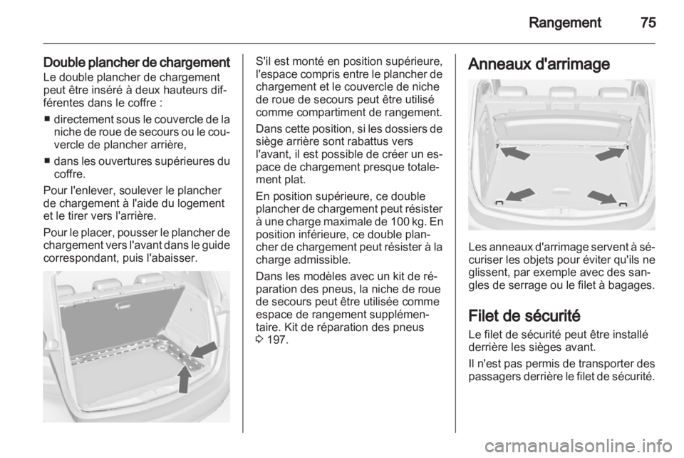 OPEL MERIVA 2012.5  Manuel dutilisation (in French) 