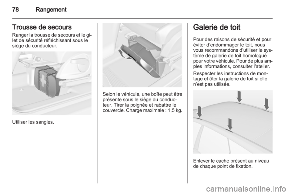 OPEL MERIVA 2012.5  Manuel dutilisation (in French) 
