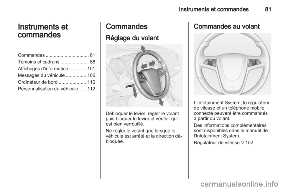 OPEL MERIVA 2012.5  Manuel dutilisation (in French) 