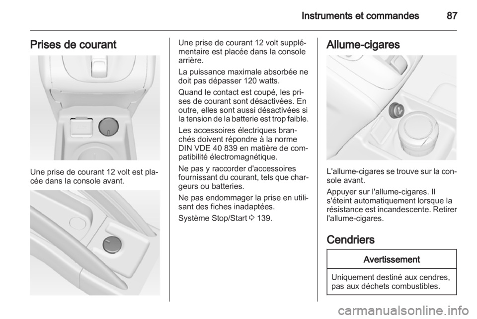 OPEL MERIVA 2012.5  Manuel dutilisation (in French) 