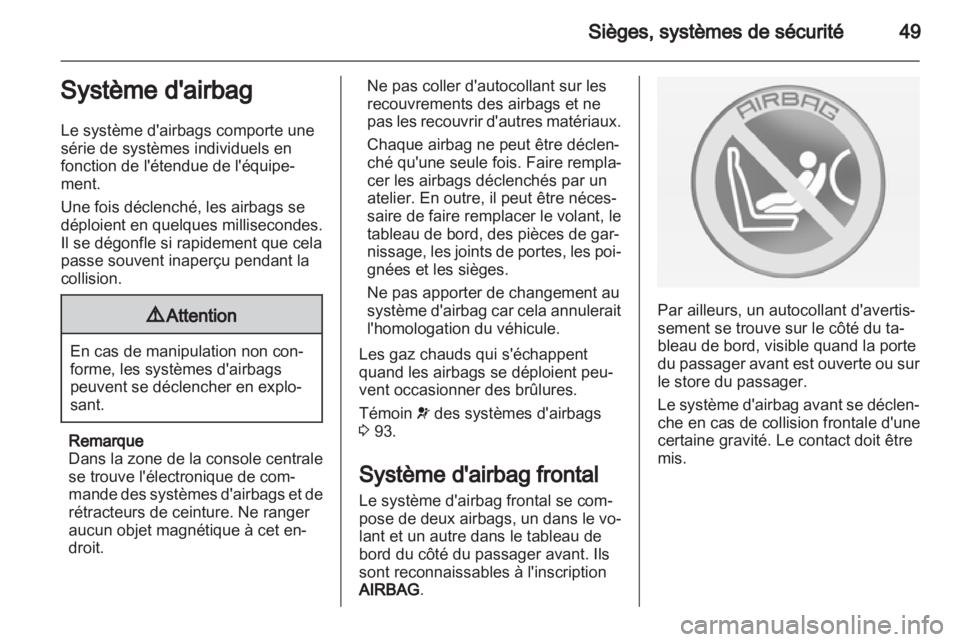 OPEL MERIVA 2013  Manuel dutilisation (in French) 
