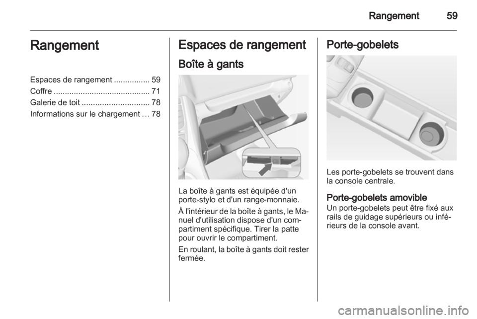 OPEL MERIVA 2013  Manuel dutilisation (in French) 