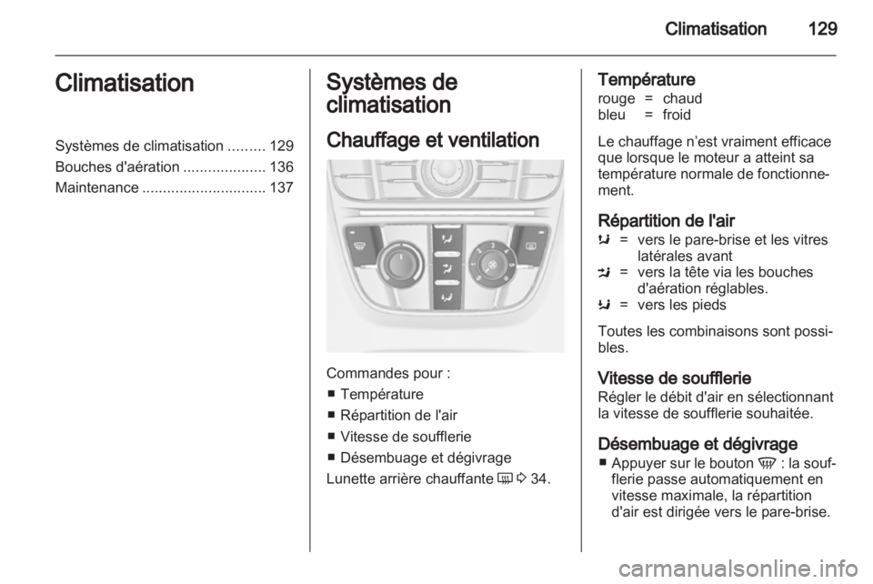 OPEL MERIVA 2013.5 Manuel dutilisation (in French) OPEL MERIVA 2013.5 Manuel dutilisation (in French)