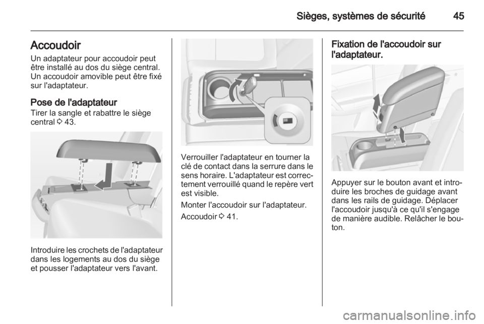 OPEL MERIVA 2013.5 Manuel dutilisation (in French) OPEL MERIVA 2013.5 Manuel dutilisation (in French)