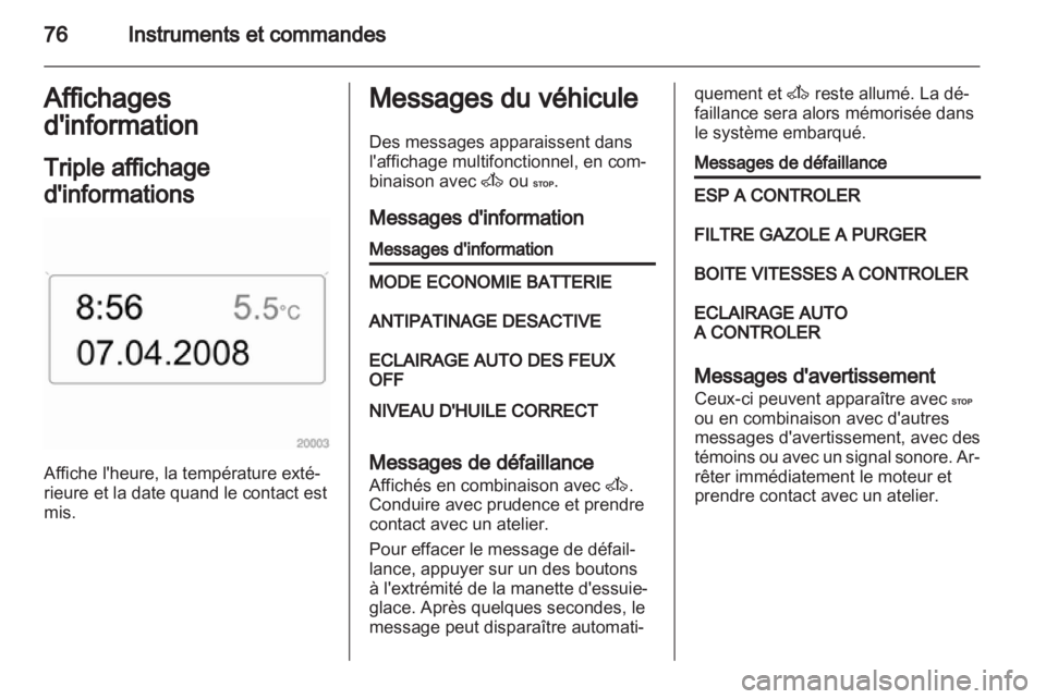 OPEL MOVANO_B 2011.5 Manuel dutilisation (in French) OPEL MOVANO_B 2011.5 Manuel dutilisation (in French)