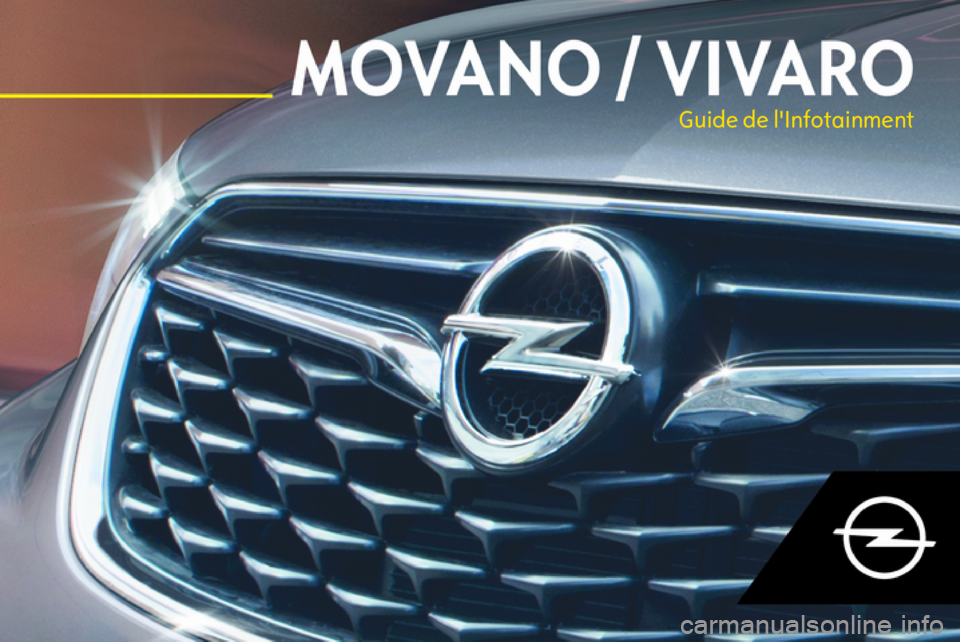 OPEL MOVANO_B 2018  Manuel multimédia (in French) Guide de l'Infotainment 