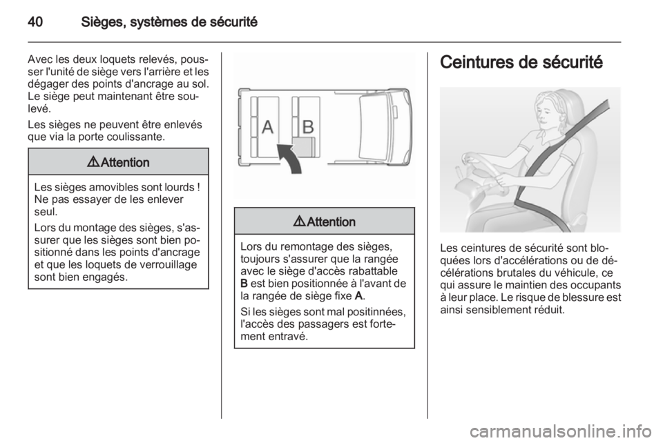 OPEL VIVARO 2012  Manuel dutilisation (in French) 