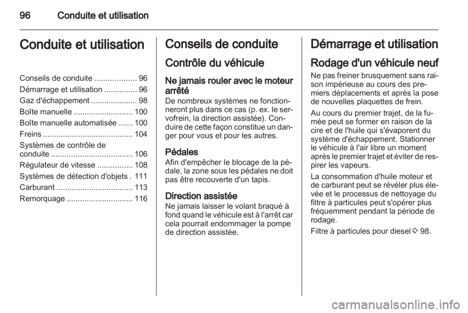 OPEL VIVARO 2013 Manuel dutilisation (in French) OPEL VIVARO 2013 Manuel dutilisation (in French)