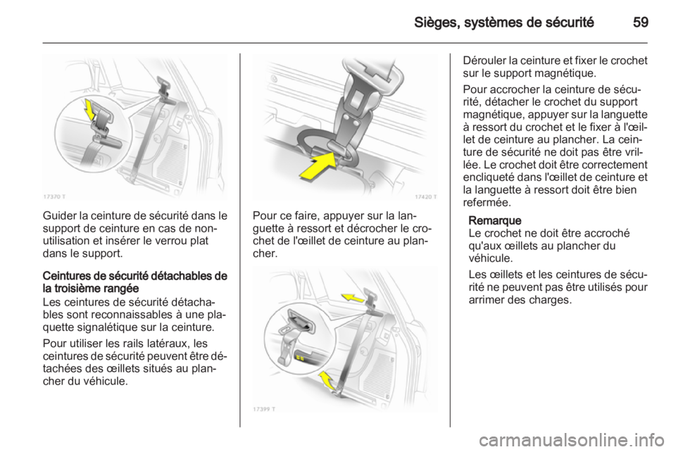 OPEL ZAFIRA 2011.5 Manuel dutilisation (in French) OPEL ZAFIRA 2011.5 Manuel dutilisation (in French)