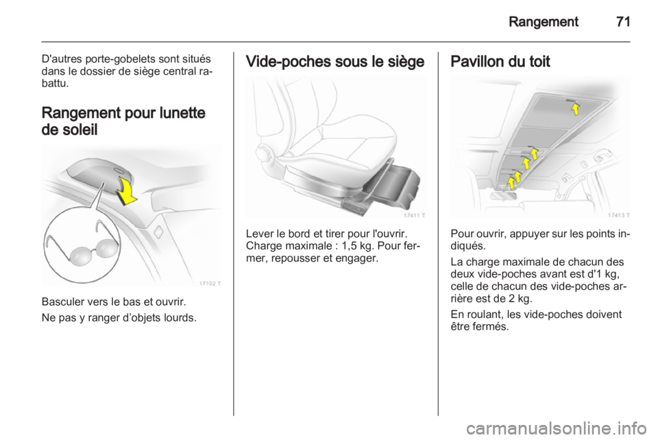 OPEL ZAFIRA 2011.5 Manuel dutilisation (in French) OPEL ZAFIRA 2011.5 Manuel dutilisation (in French)