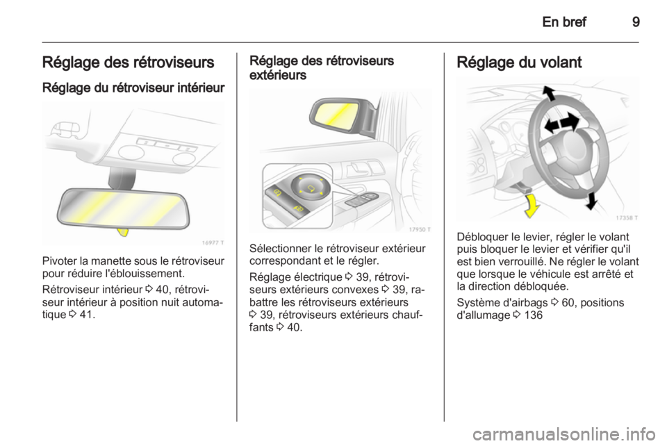 OPEL ZAFIRA 2011.5  Manuel dutilisation (in French) 