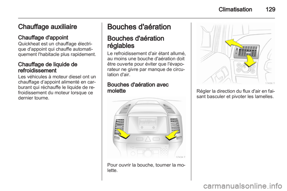 OPEL ZAFIRA 2012 Manuel dutilisation (in French) OPEL ZAFIRA 2012 Manuel dutilisation (in French)