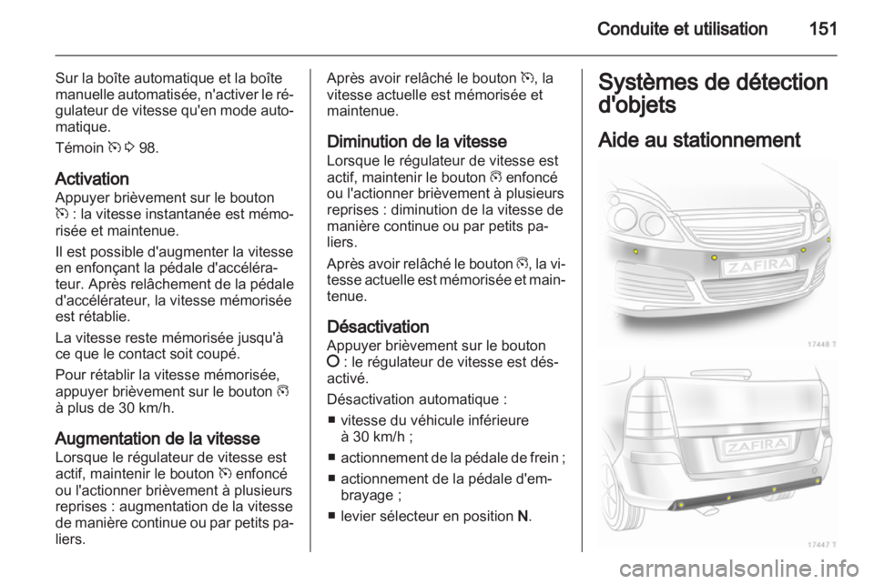 OPEL ZAFIRA 2012 Manuel dutilisation (in French) OPEL ZAFIRA 2012 Manuel dutilisation (in French)