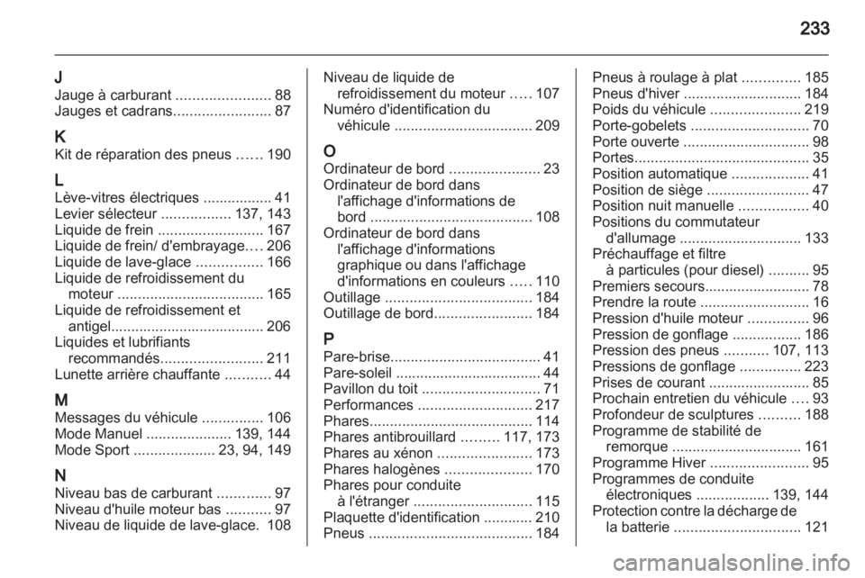 OPEL ZAFIRA 2012  Manuel dutilisation (in French) 