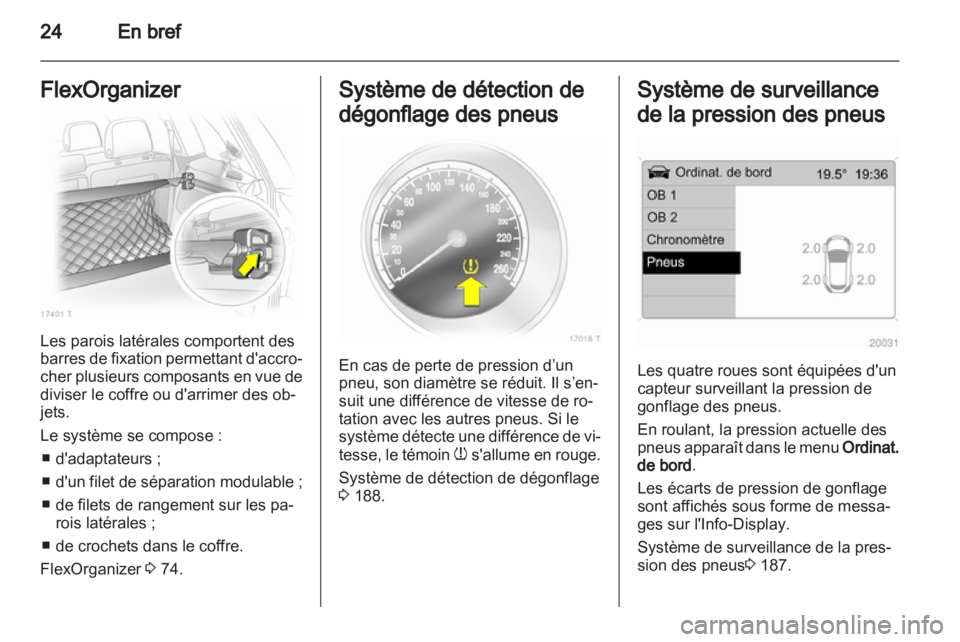 OPEL ZAFIRA 2012 Manuel dutilisation (in French) OPEL ZAFIRA 2012 Manuel dutilisation (in French)