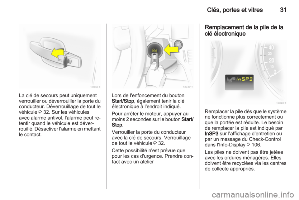 OPEL ZAFIRA 2012  Manuel dutilisation (in French) 