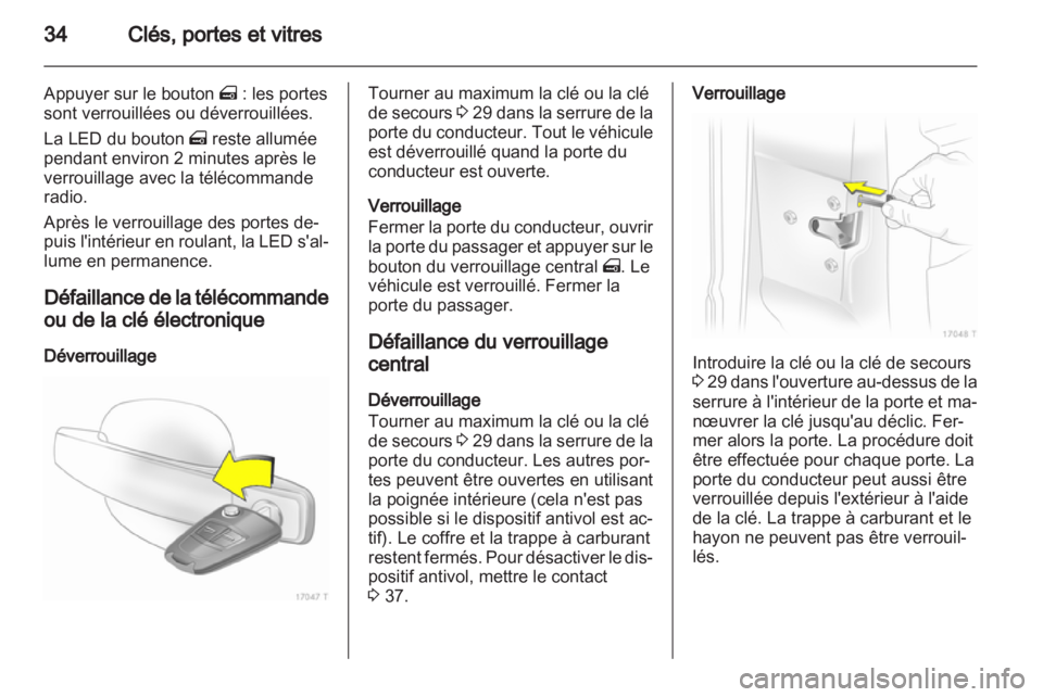 OPEL ZAFIRA 2012  Manuel dutilisation (in French) 