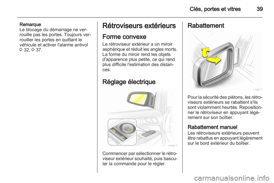 OPEL ZAFIRA 2012 Manuel dutilisation (in French) OPEL ZAFIRA 2012 Manuel dutilisation (in French)