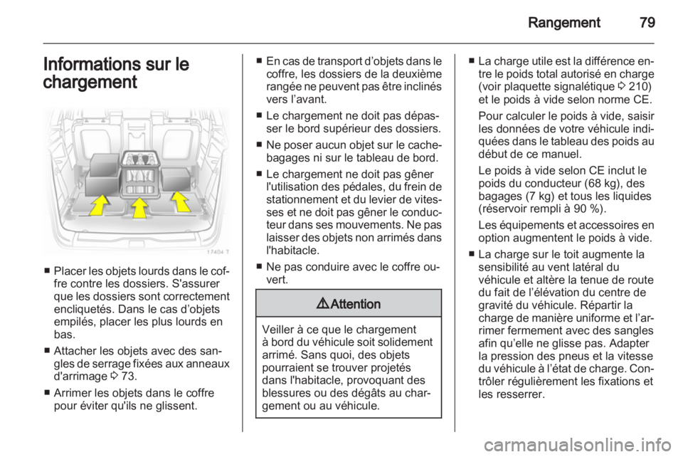 OPEL ZAFIRA 2012 Manuel dutilisation (in French) OPEL ZAFIRA 2012 Manuel dutilisation (in French)