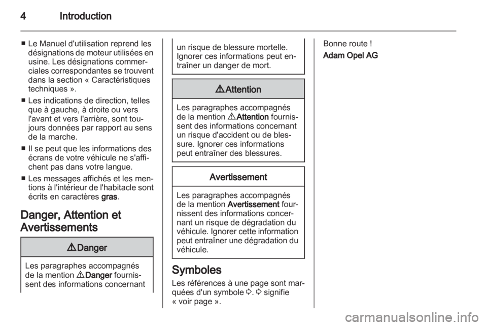 OPEL ZAFIRA 2013  Manuel dutilisation (in French) 