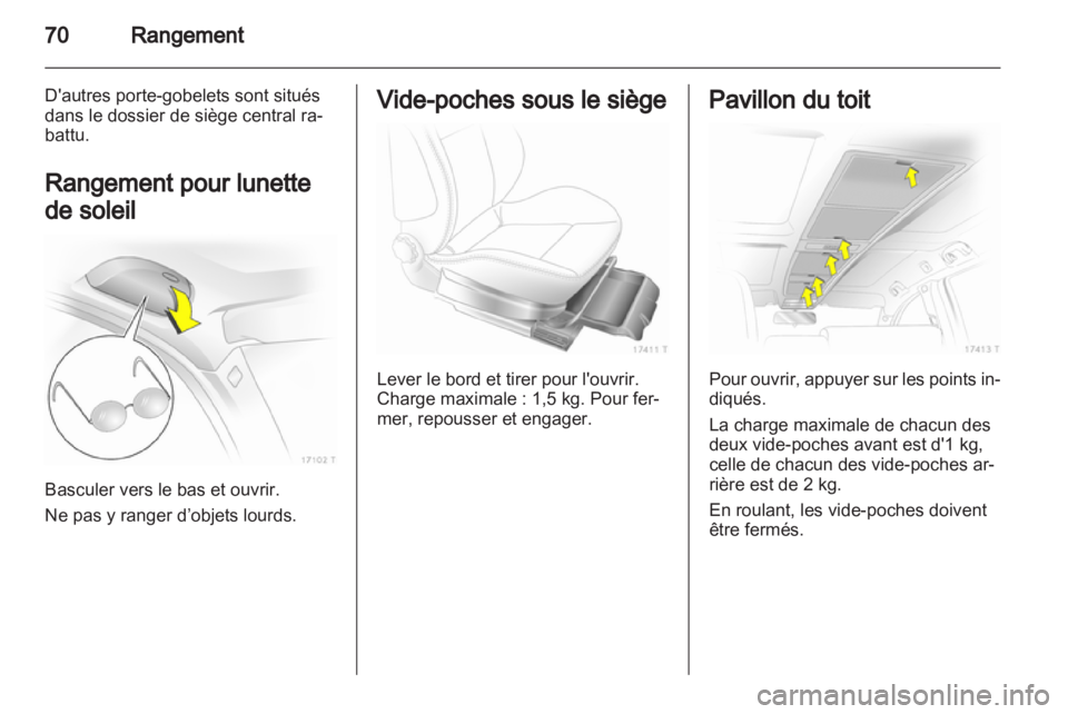 OPEL ZAFIRA 2013 Manuel dutilisation (in French) OPEL ZAFIRA 2013 Manuel dutilisation (in French)
